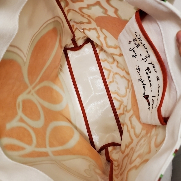 Brighton Love & Joy Holiday Large Canvas Tote - Picture 15 of 16